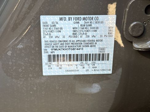 Used 2026 Ford Explorer ST-Line w/ ST-Line Street Pack RWD image 44