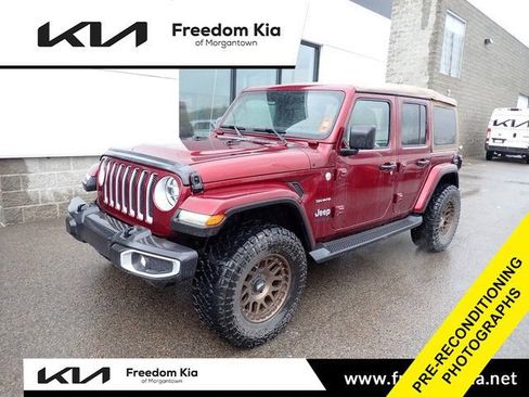 Used 2021 Jeep Wrangler Unlimited Sahara w/ LED Lighting Group AWD/4WD image 1