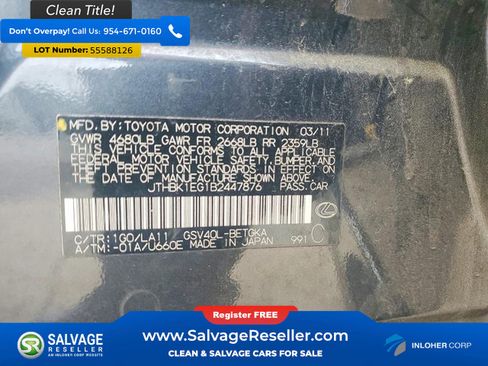 Used 2011 Lexus ES 350 FWD image 16