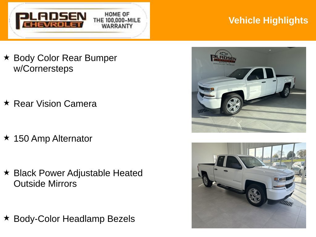 Used 2017 Chevrolet Silverado 1500 Custom w/ Custom Convenience Package AWD/4WD image 20
