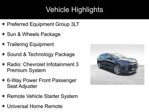 Used 2019 Chevrolet Blazer LT w/ Sun and Wheels Package image 2