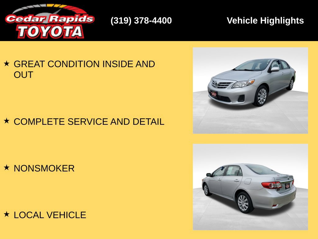 Used 2013 Toyota Corolla LE FWD image 7