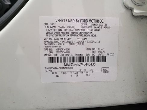 Used 2021 Ford EcoSport SE w/ SE Convenience Package FWD image 33