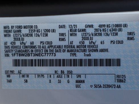 Used 2022 Ford F250 Lariat w/ Black Appearance Package image 64