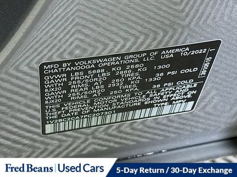 Used 2023 Volkswagen Atlas Cross Sport SEL AWD/4WD image 35