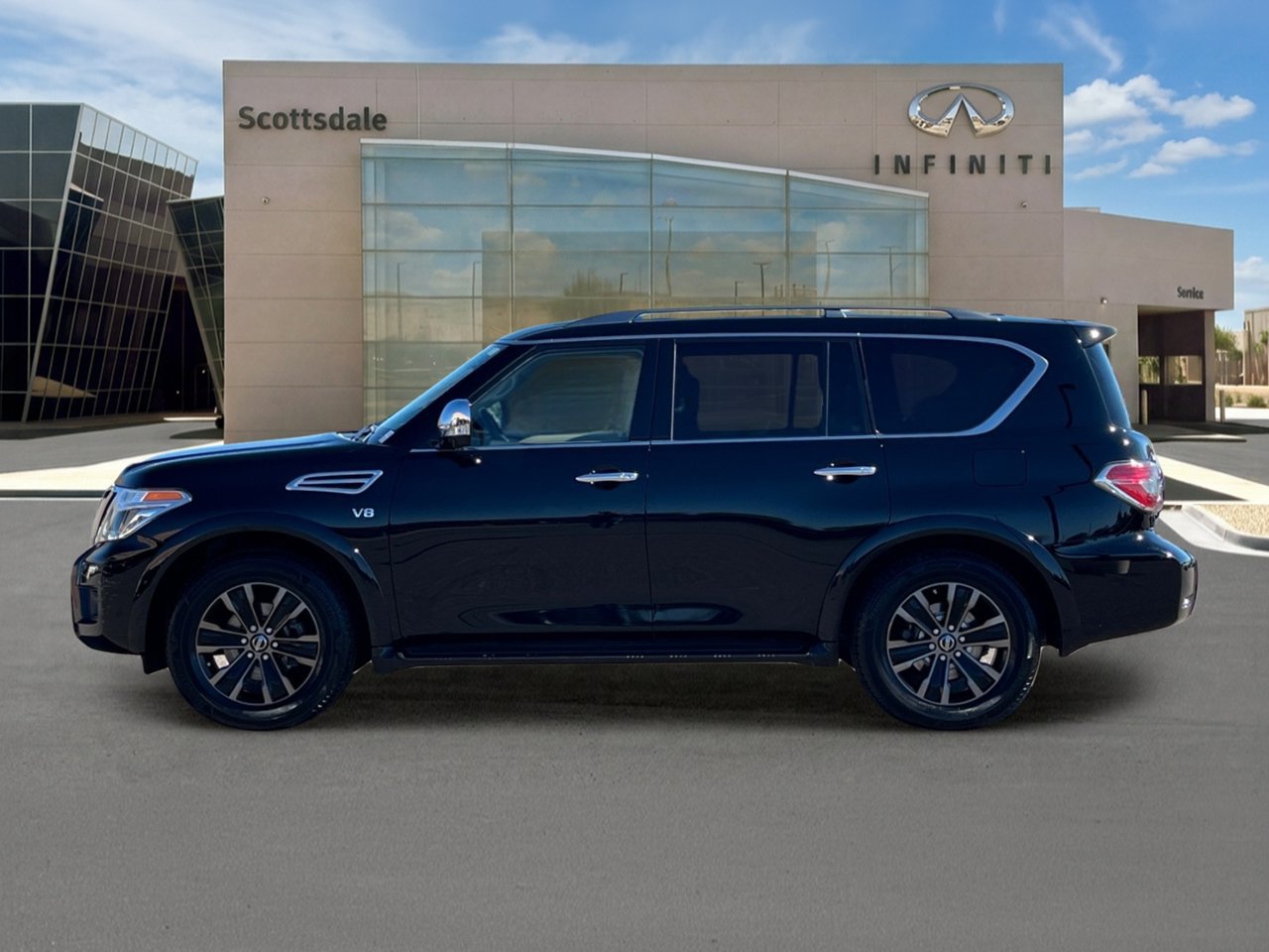 Used 2019 Nissan Armada Platinum w/ Captain's Chairs Package AWD/4WD image 3