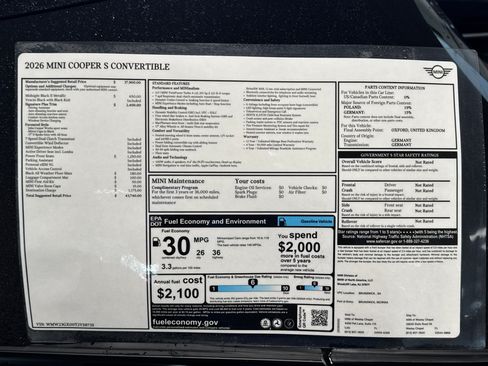 New 2026 MINI Cooper S FWD image 25