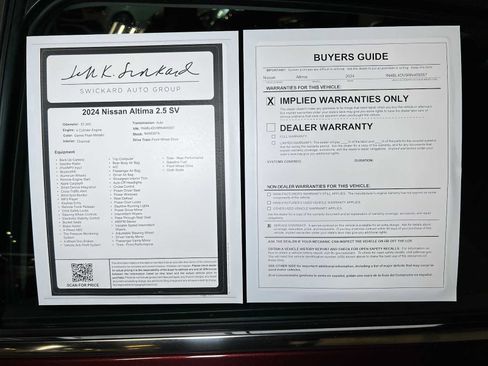 Used 2024 Nissan Altima 2.5 SV FWD image 40