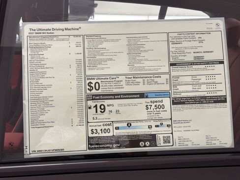 New 2027 BMW M3 w/ M Driver's Package RWD image 32