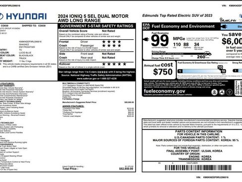 Used 2024 Hyundai Ioniq 5 SEL AWD/4WD image 2