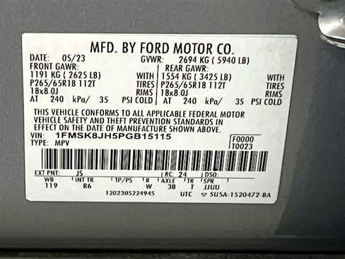 Used 2023 Ford Explorer Timberline w/ Timberline Technology Package AWD/4WD image 35