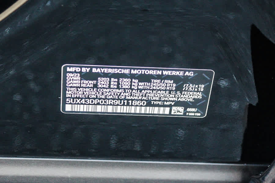 Used 2024 BMW X3 sDrive30i w/ Convenience Package RWD image 40