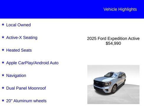 Used 2025 Ford Expedition Active AWD/4WD image 2