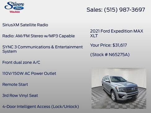 Used 2021 Ford Expedition Max XLT AWD/4WD image 27