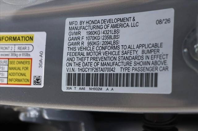 New 2026 Honda Accord LX image 23