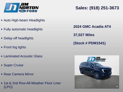 Used 2024 GMC Acadia AT4 w/ Super Cruise Package AWD/4WD image 17