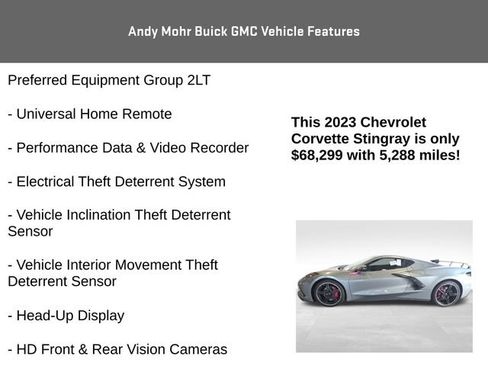 Used 2023 Chevrolet Corvette Stingray Preferred Cpe RWD image 12