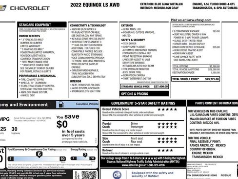 Used 2022 Chevrolet Equinox LS w/ LS Convenience Package AWD/4WD image 6