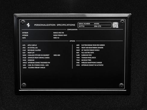 Certified 2025 Ferrari 296 GTS RWD image 24