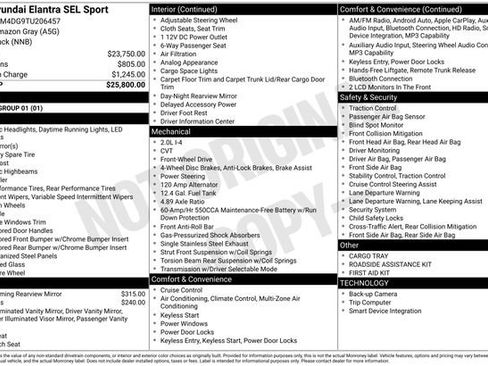 New 2026 Hyundai Elantra Sport FWD image 33