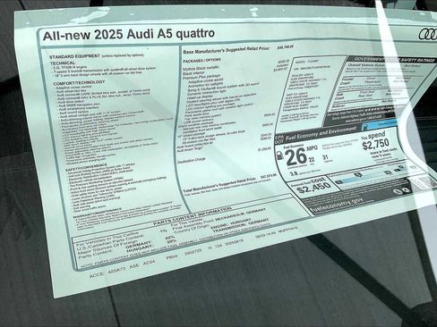 New 2025 Audi A5 2.0T Premium Plus image 18