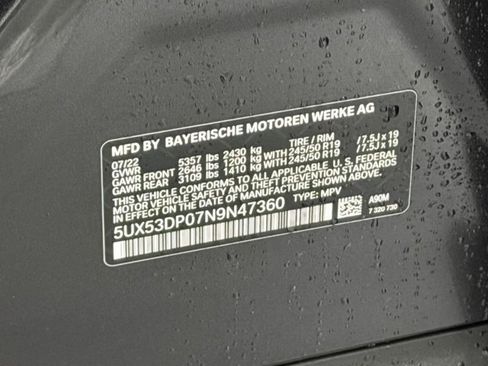 Used 2022 BMW X3 xDrive30i w/ Convenience Package image 26