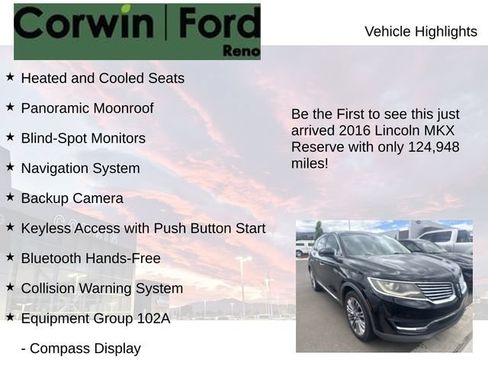 Used 2016 Lincoln MKX Reserve w/ Technology Package FWD image 4