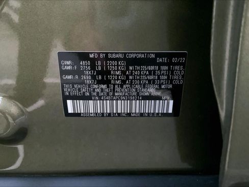 Used 2022 Subaru Outback Touring w/ Popular Package #2 image 32