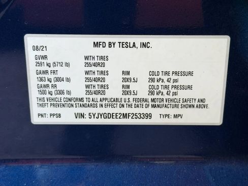 Used 2021 Tesla Model Y Long Range AWD/4WD image 31