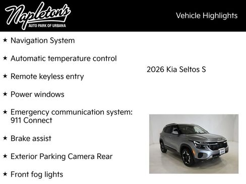 New 2026 Kia Seltos S AWD/4WD image 15