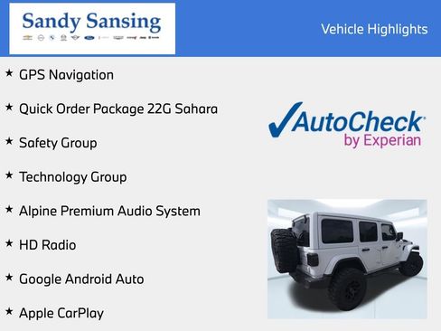 Used 2024 Jeep Wrangler Unlimited Sahara w/ Technology Group AWD/4WD image 7