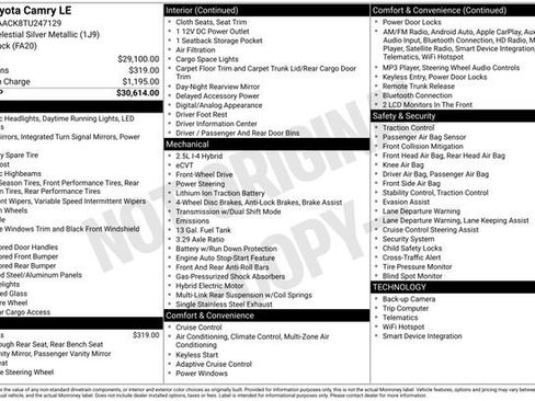 Used 2026 Toyota Camry LE image 20