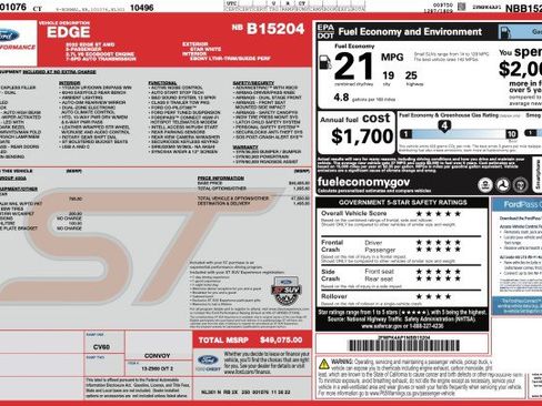 Used 2022 Ford Edge ST AWD/4WD image 2