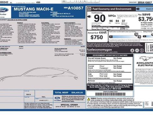 Certified 2021 Ford Mustang Mach-E Premium w/ Equipment Group 301A AWD/4WD image 2