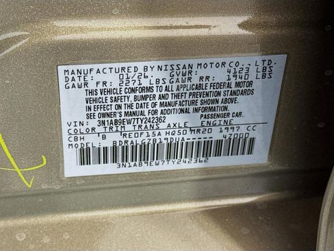 New 2026 Nissan Sentra SL w/ Floor Mat Package FWD image 32