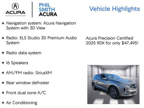 Certified 2025 Acura RDX Advance Package image 5