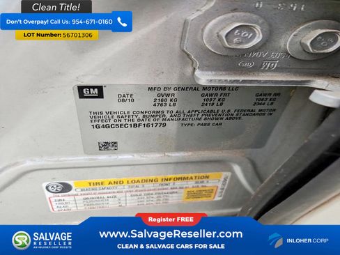 Used 2011 Buick LaCrosse CXL FWD image 16