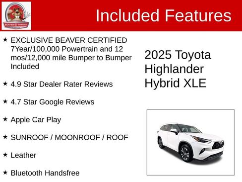 Used 2025 Toyota Highlander XLE AWD/4WD image 4
