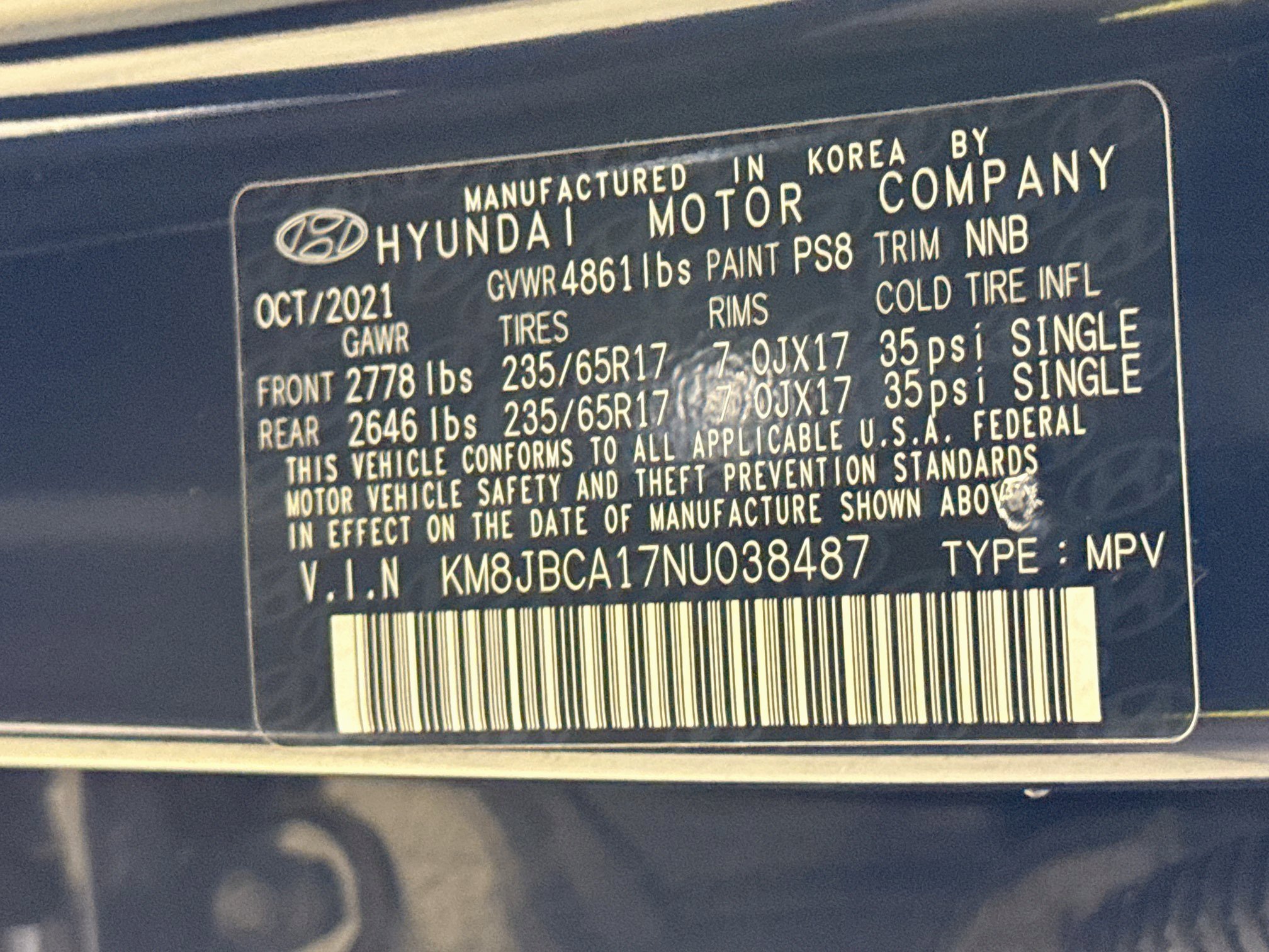 Used 2022 Hyundai Tucson Blue AWD/4WD image 28