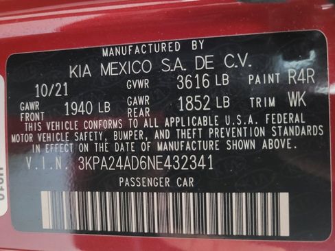 Used 2022 Kia Rio S FWD image 33