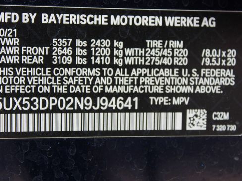 Used 2022 BMW X3 xDrive30i w/ M Sport Package 2 AWD/4WD image 43