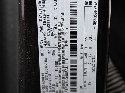 Used 2025 Ford F150 XLT w/ Equipment Group 301A Standard AWD/4WD image 15