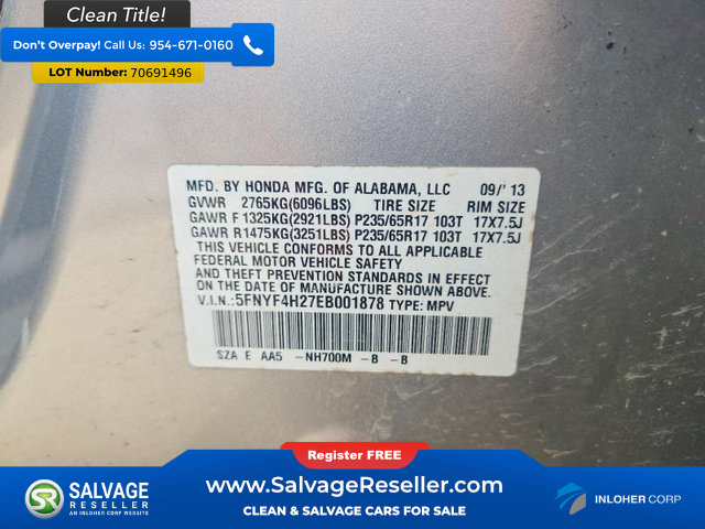 Used 2014 Honda Pilot LX image 17