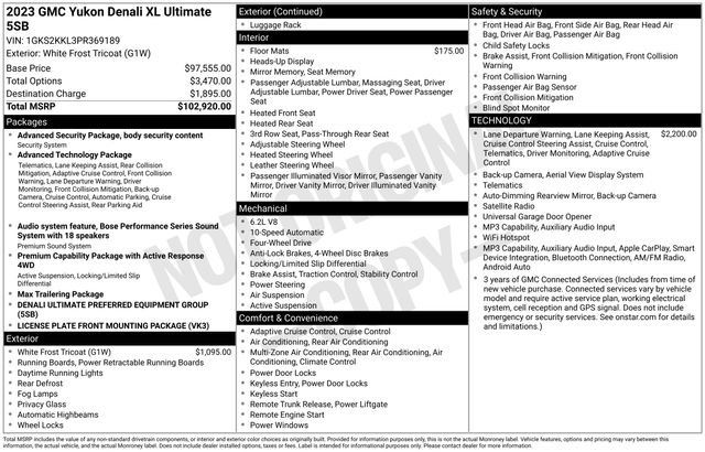 Certified 2023 GMC Yukon XL Denali Ultimate AWD/4WD image 35
