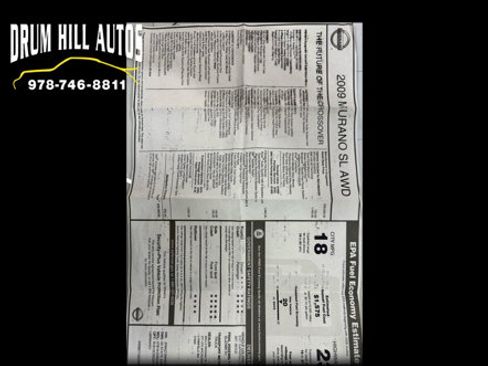 Used 2009 Nissan Murano SL w/ Leather Pkg image 31