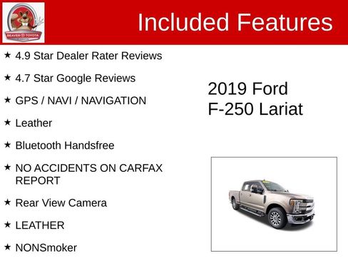 Used 2019 Ford F250 Lariat w/ Lariat Ultimate Package RWD image 4
