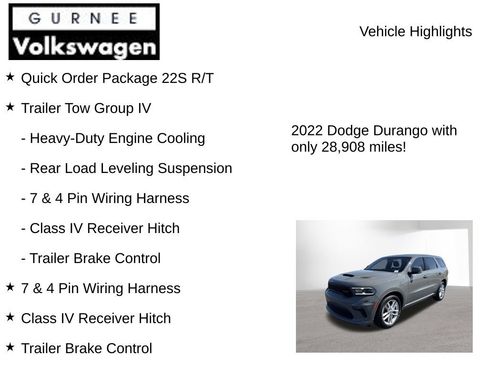 Used 2022 Dodge Durango R/T w/ Trailer Tow Group IV AWD/4WD image 8