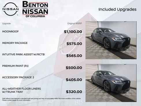 Used 2023 Lexus IS 350 F Sport w/ Memory Package RWD image 4