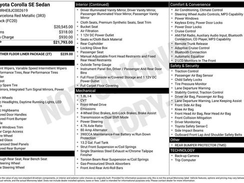 Used 2018 Toyota Corolla SE FWD image 2