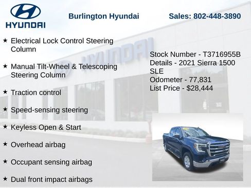 Used 2021 GMC Sierra 1500 SLE AWD/4WD image 20